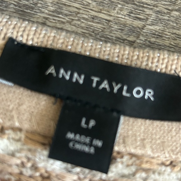 Ann Taylor Cream Textured Cardigan - Picture 2 of 9